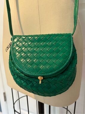 Bottega Veneta Intrecciato Leather Crossbody Bag